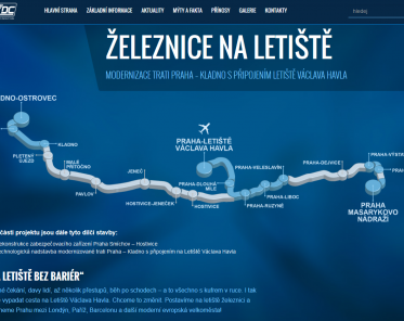 Spustili jsme web o železnici na letiště